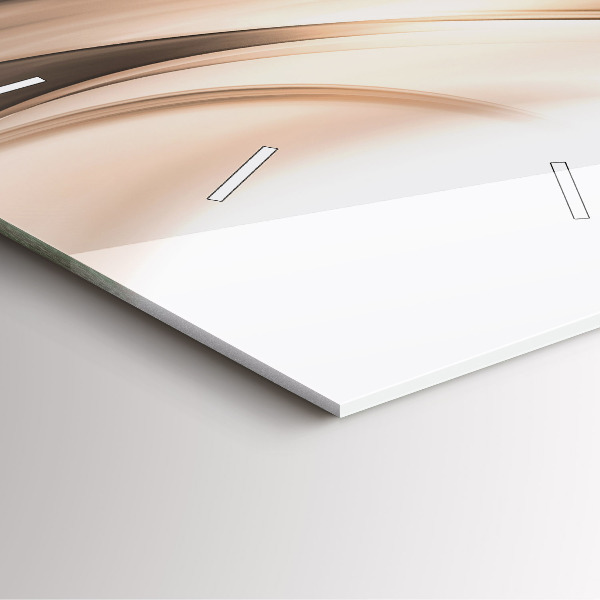 Skleněné hodiny čtvercové Abstraktní linie