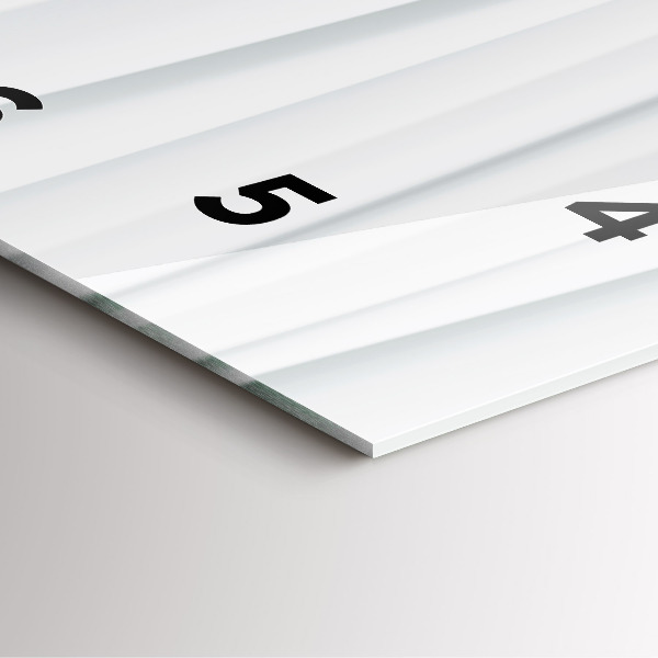 Skleněné hodiny čtvercové Textura vln