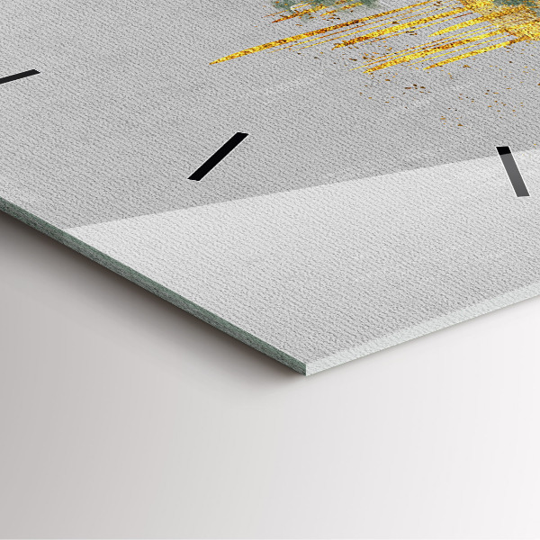 Čtvercové nástěnné hodiny Dekorativní vzor