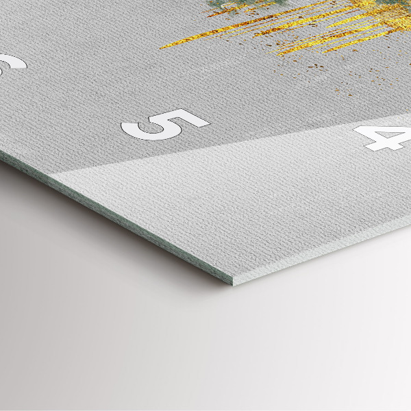 Čtvercové nástěnné hodiny Dekorativní vzor