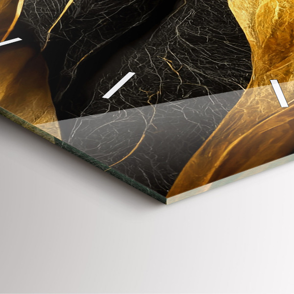 Čtvercové nástěnné hodiny Elegantní abstrakce