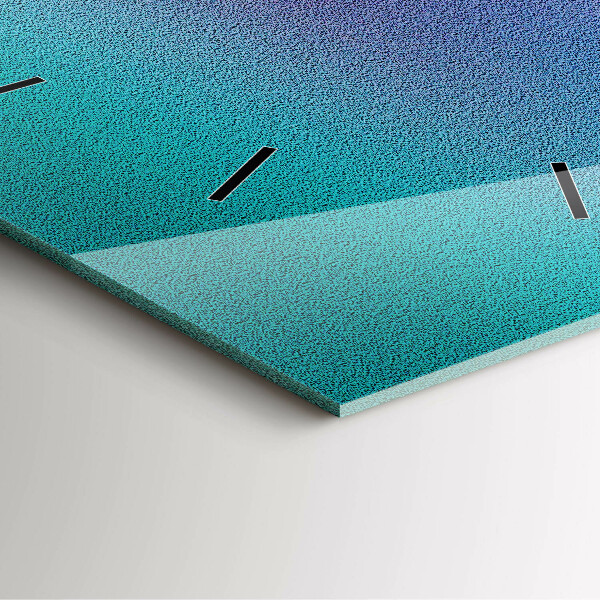 Čtvercové nástěnné hodiny Gradientní vzor