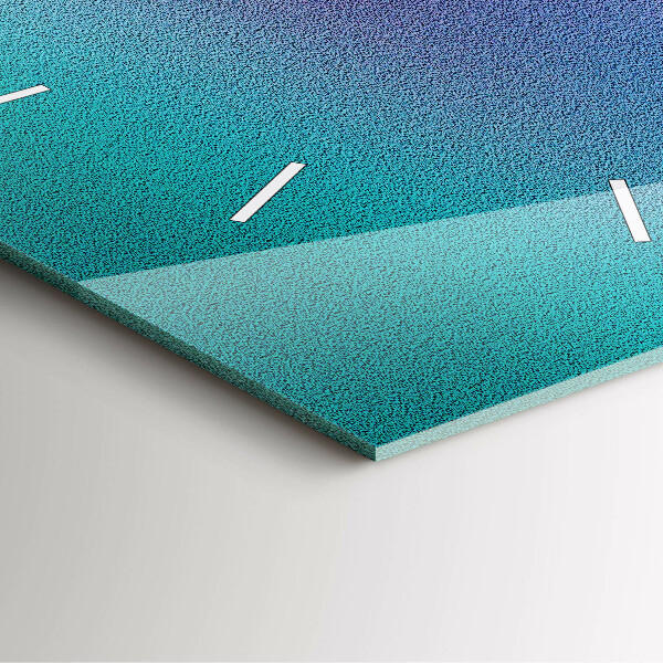 Čtvercové nástěnné hodiny Gradientní vzor