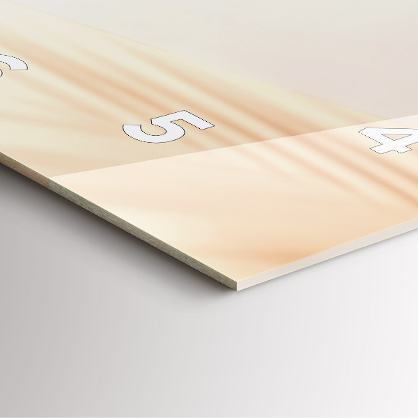 Čtvercové nástěnné hodiny Smetanová abstrakce