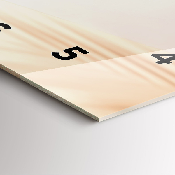 Čtvercové nástěnné hodiny Smetanová abstrakce