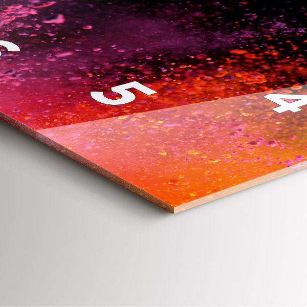 Skleněné hodiny čtvercové Exploze barev