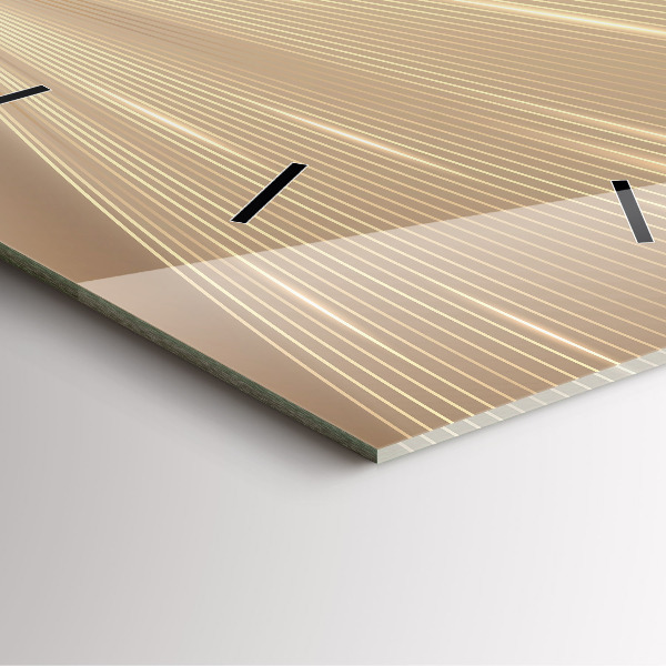 Skleněné hodiny čtvercové Abstraktní světlo