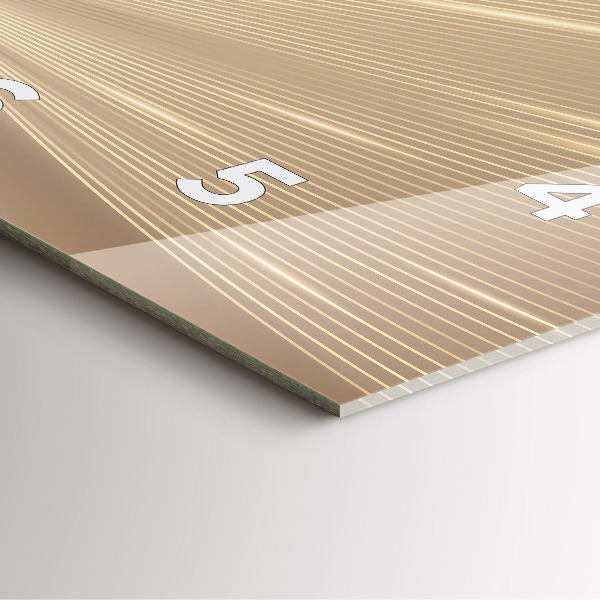 Skleněné hodiny čtvercové Abstraktní světlo