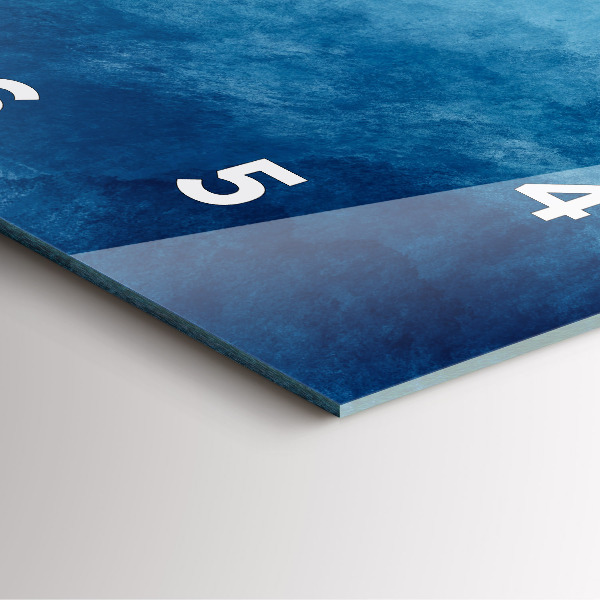 Skleněné hodiny čtvercové Abstraktní voda