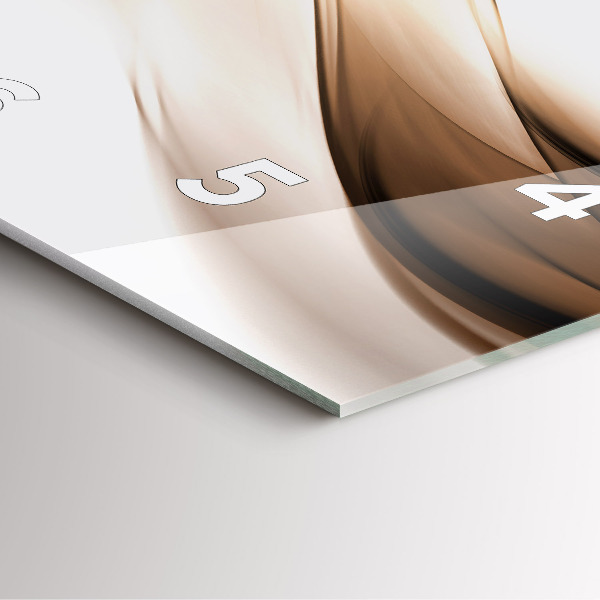 Skleněné hodiny čtvercové Abstraktní linie