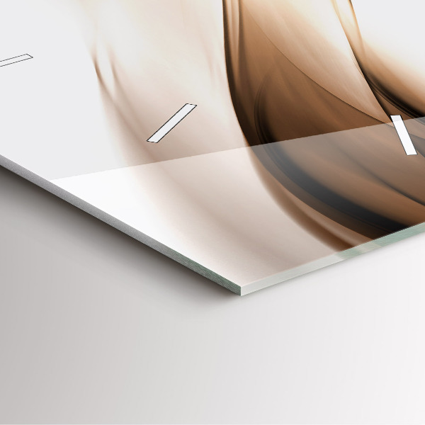 Skleněné hodiny čtvercové Abstraktní linie