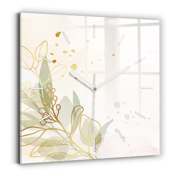 Čtvercové nástěnné hodiny Pastelová abstrakce