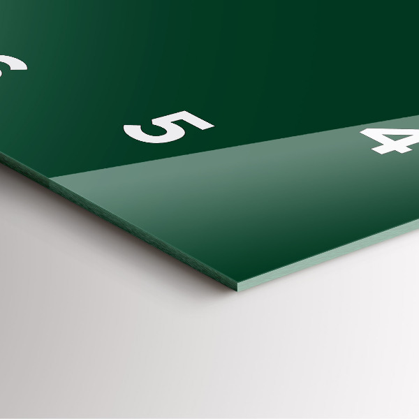 Čtvercové nástěnné hodiny Barevná láhev zelená