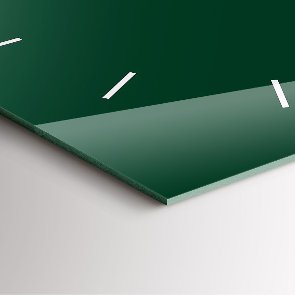 Čtvercové nástěnné hodiny Barevná láhev zelená