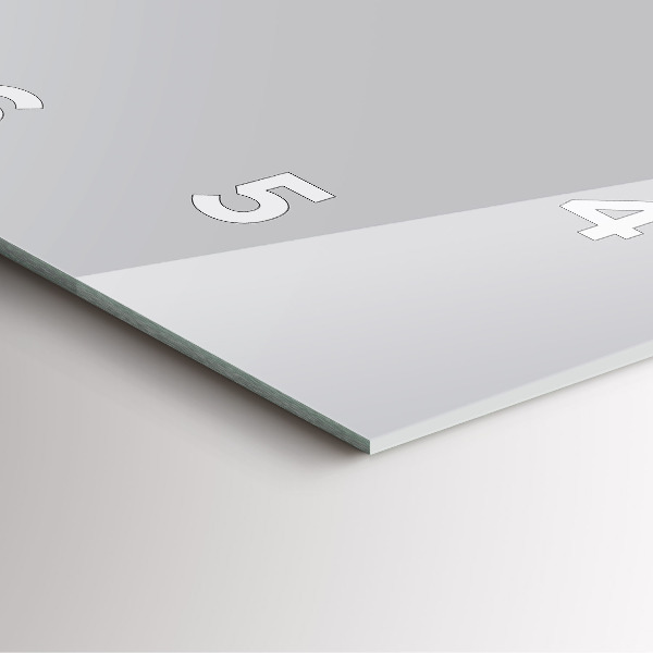 Čtvercové nástěnné hodiny Světle šedá