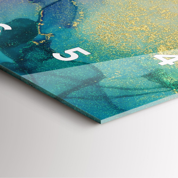 Čtvercové nástěnné hodiny Barevná abstrakce