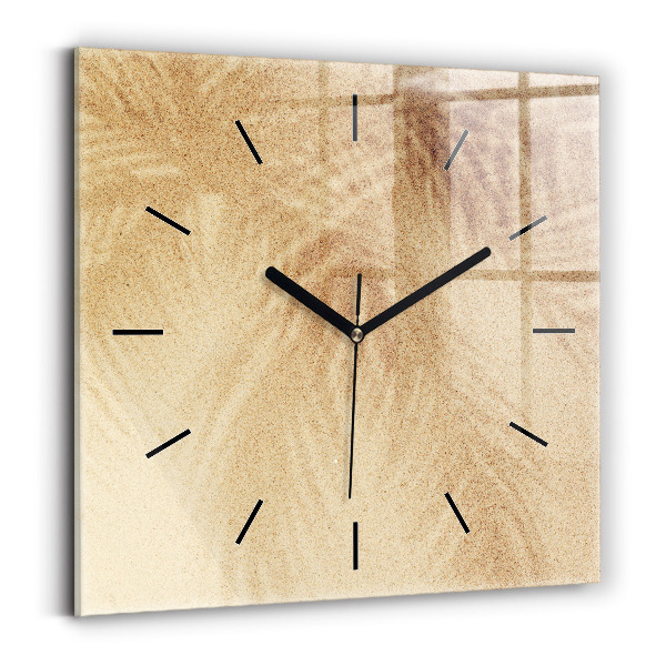 Čtvercové nástěnné hodiny Zlatá abstrakce