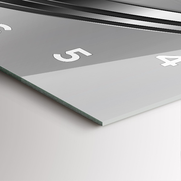 Čtvercové nástěnné hodiny Stříbrné linie