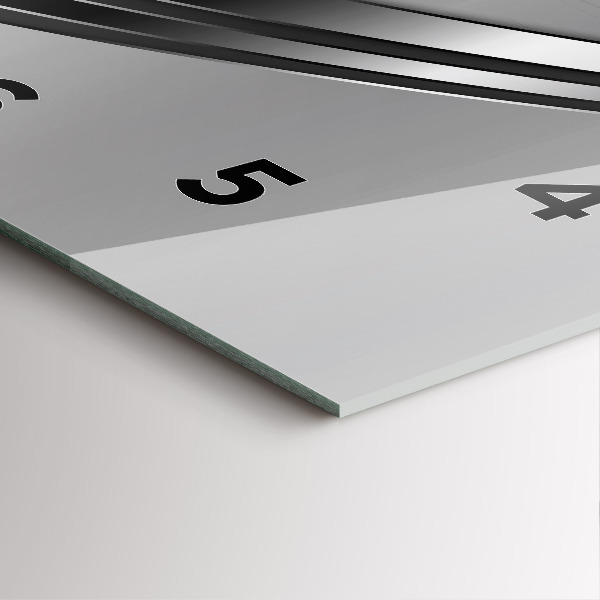 Čtvercové nástěnné hodiny Stříbrné linie