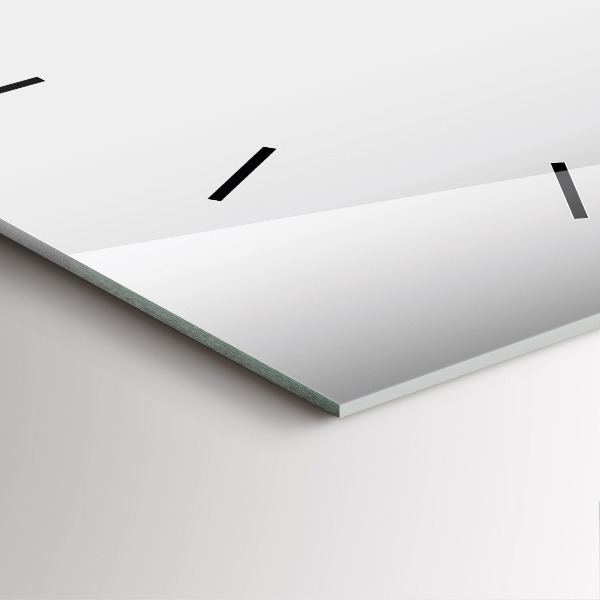 Čtvercové nástěnné hodiny Stříbrná abstrakce