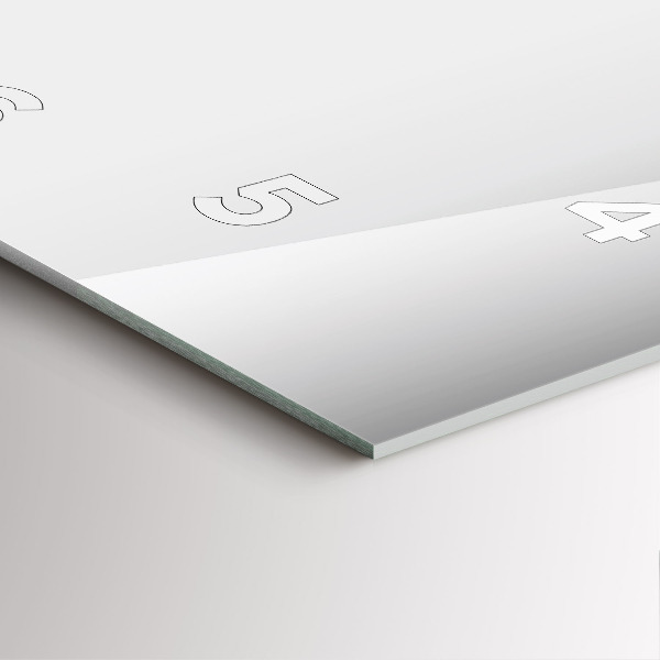 Čtvercové nástěnné hodiny Stříbrná abstrakce