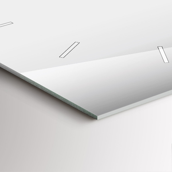 Čtvercové nástěnné hodiny Stříbrná abstrakce