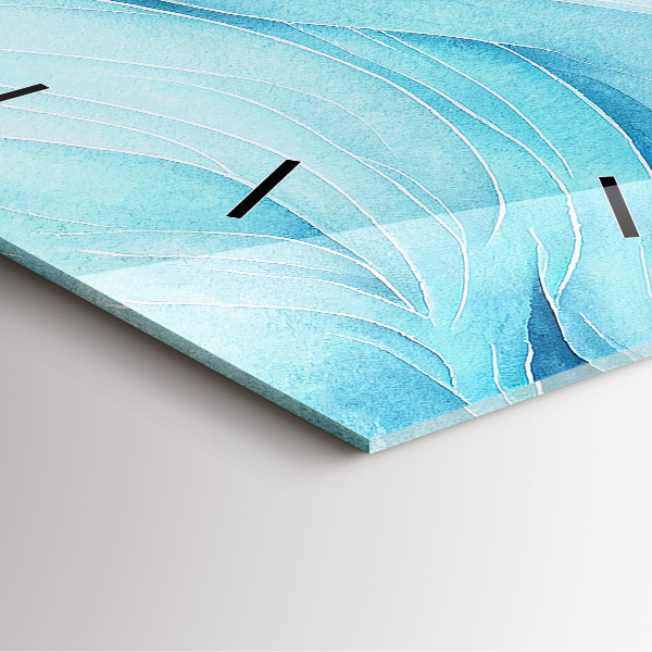 Čtvercové nástěnné hodiny Modré mraky