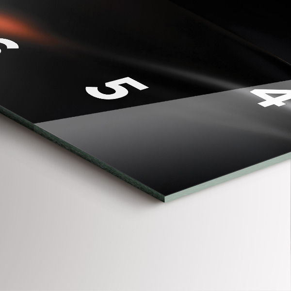 Čtvercové nástěnné hodiny Abstraktní