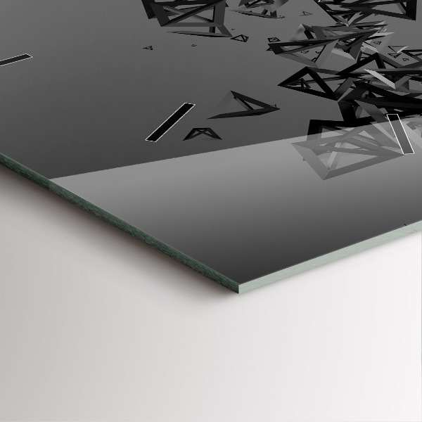 Čtvercové nástěnné hodiny Tmavá abstrakce