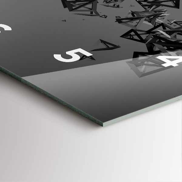 Čtvercové nástěnné hodiny Tmavá abstrakce