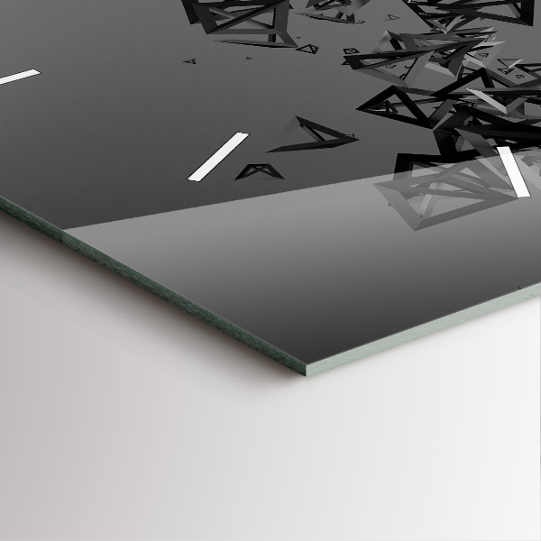 Čtvercové nástěnné hodiny Tmavá abstrakce