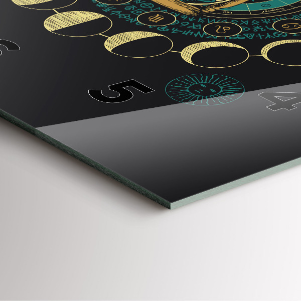 Čtvercové nástěnné hodiny Fáze měsíce a přesýpací hodiny