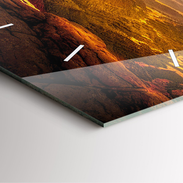 Čtvercové nástěnné hodiny Velký kaňon v Arizoně