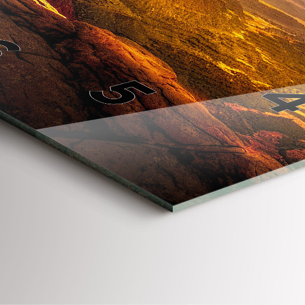 Čtvercové nástěnné hodiny Velký kaňon v Arizoně