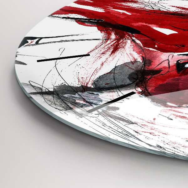 Kulaté skleněné hodiny s fotkou Tančící pár