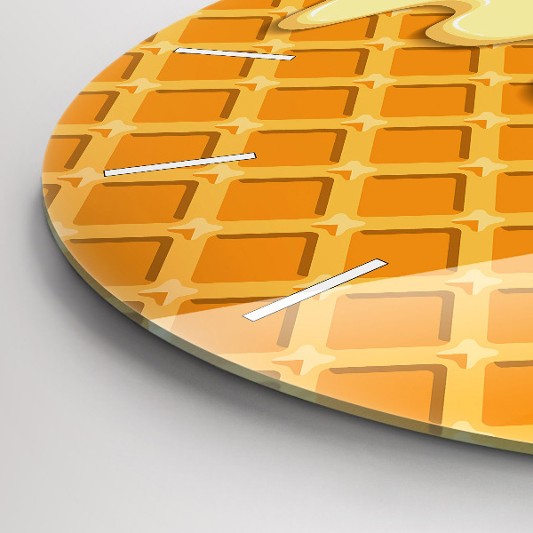 hodiny na skle Oplatky a zmrzlina