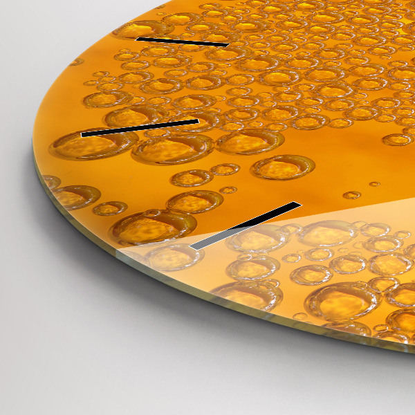 hodiny na skle Pivo s pěnou