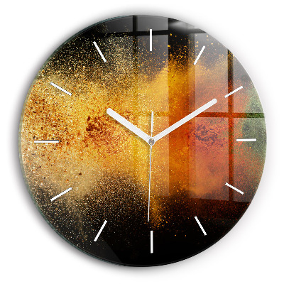 hodiny na skle Rozsypané koření