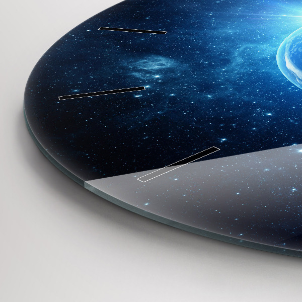 hodiny na skle Země a galaxie - NASA