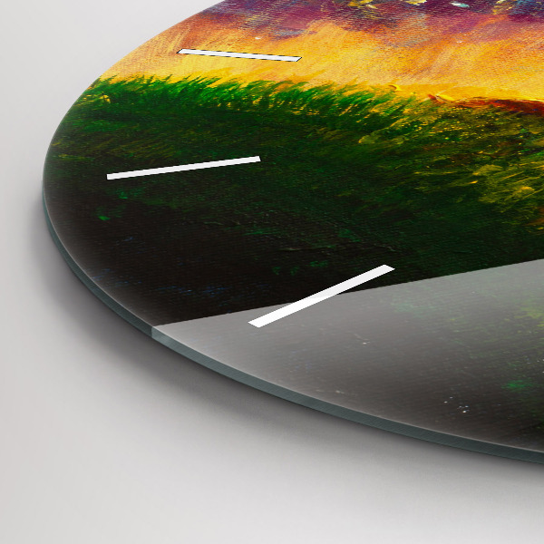 hodiny na skle Abstraktní malý princ