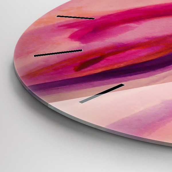 Kulaté skleněné hodiny s fotkou Malování žen