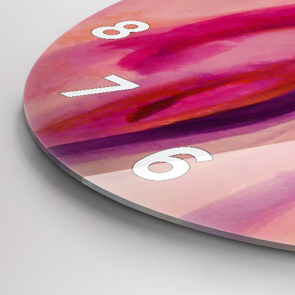 Kulaté skleněné hodiny s fotkou Malování žen