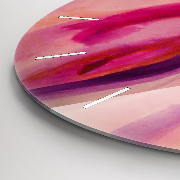 Kulaté skleněné hodiny s fotkou Malování žen