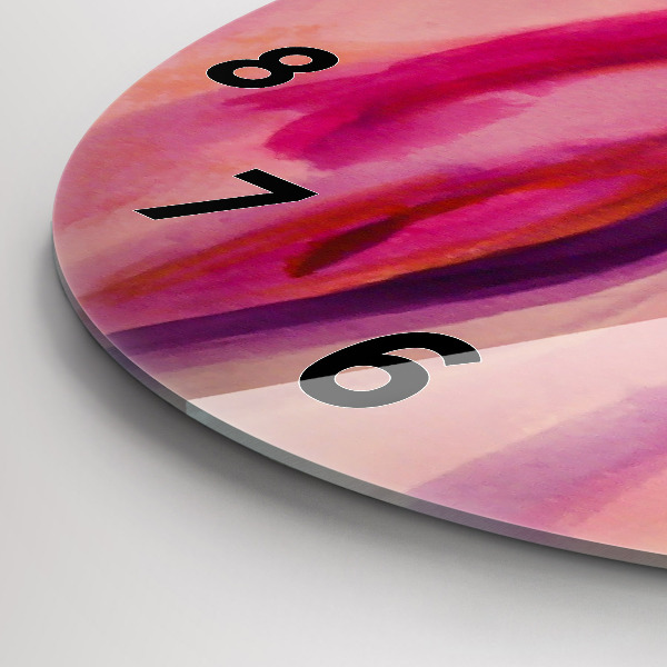 Kulaté skleněné hodiny s fotkou Malování žen