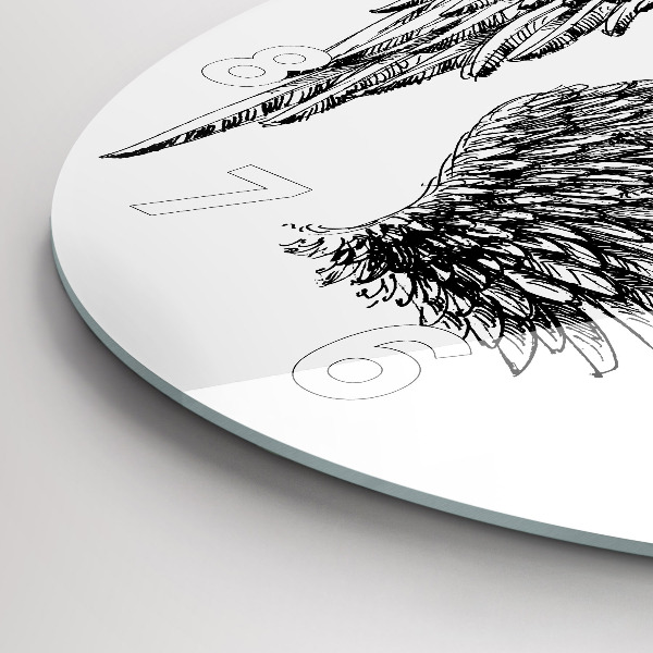 hodiny na skle Křídla anděla