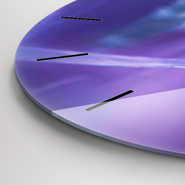 hodiny na skle Motýl na trávě