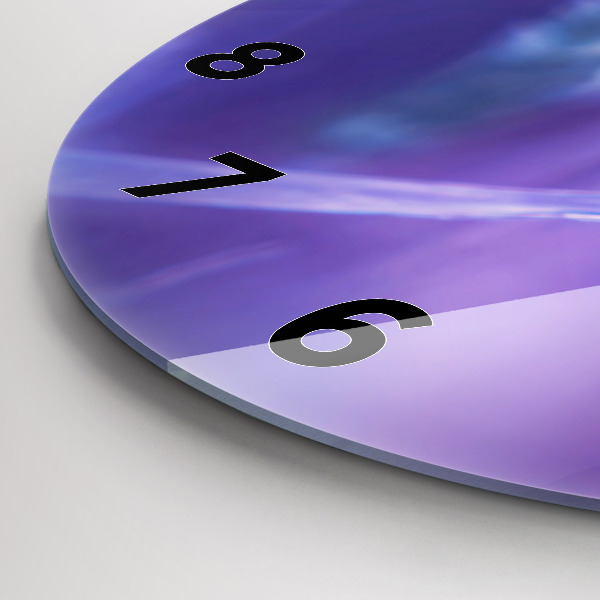 hodiny na skle Motýl na trávě