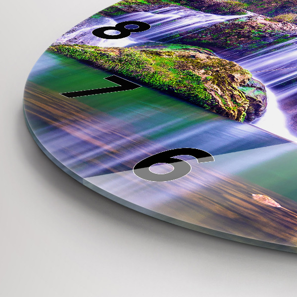 hodiny na skle Jiulong Vodopád Čína