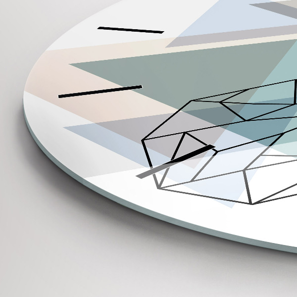 hodiny na skle Sobi skandinávský styl