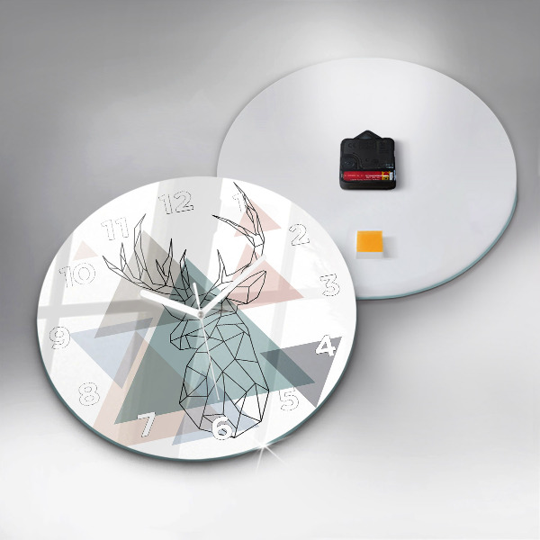 hodiny na skle Sobi skandinávský styl